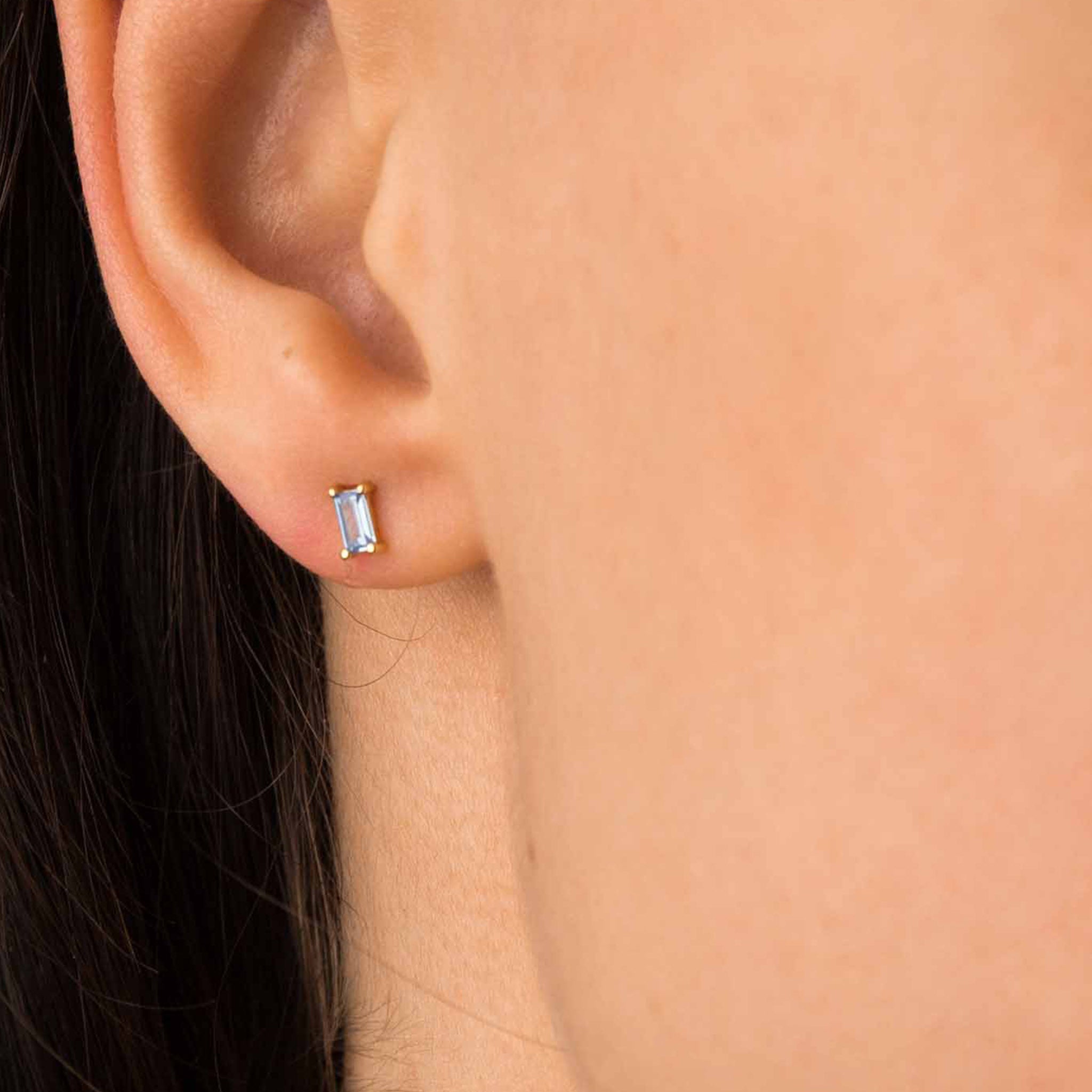 aquamarine earrings studs