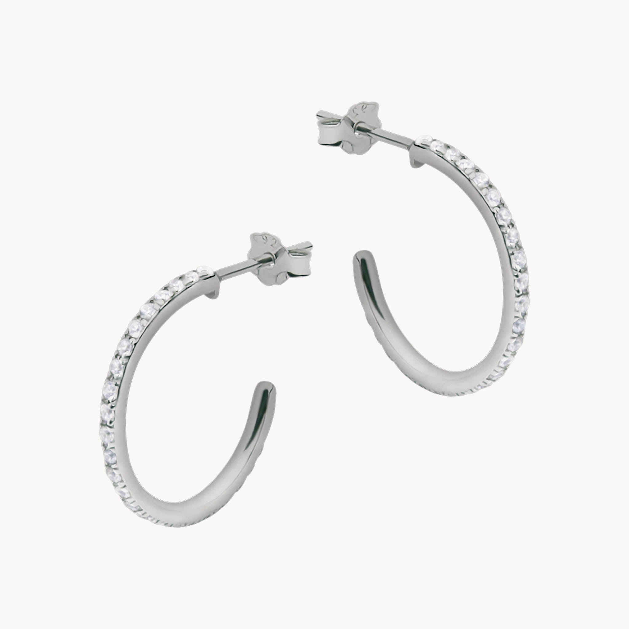 Tura classic hoop earrings