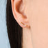 Sparkly Bar Stud Earrings