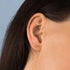 White stud earrings
