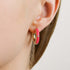 Candy Bright Pink Huggie Earrings