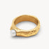 Pearl Thin Rustic Ring